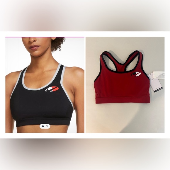 NEW Nike Dri-Fit Women's Impact CB Sports Logo Sports Bra In Maroon Size Small - Picture 1 of 10